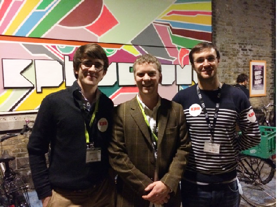 Nicholas Morris, Brian Houston and Adrian Ibarra at the YES competition, Copenhagen