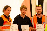 Reliability Challenge winners - FH Aachen, SNC-Lavalin Rail and Transit, and Ricardo Rail