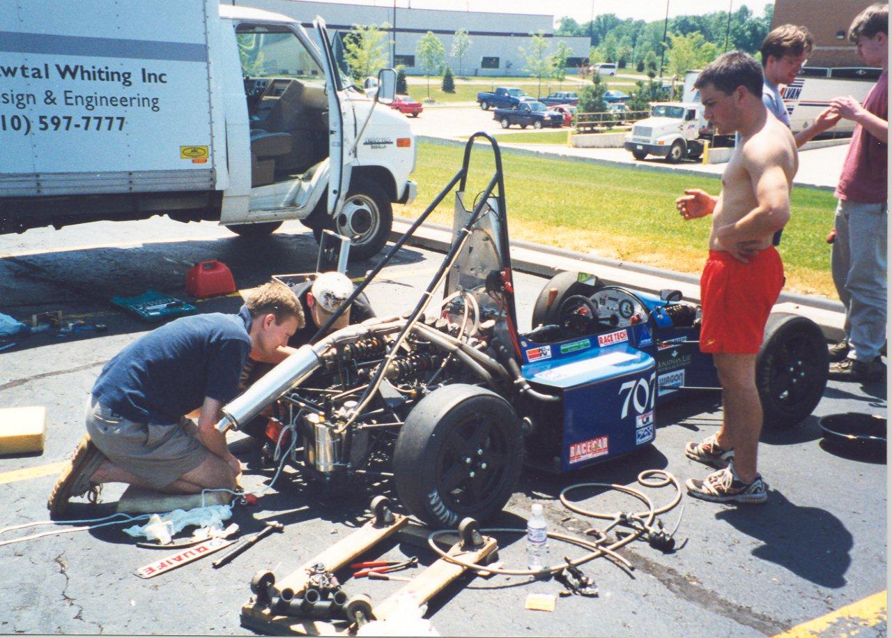 Early Formula Student car is finessed