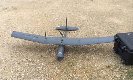 Brainflight 2 The Tekever drone normally used in security applications
