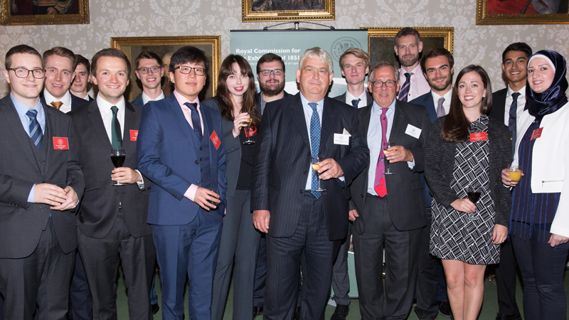 The 2017 Industrial Fellows with the commission’s chairman Bernard Taylor and secretary Nigel Williams (Credit: The Royal Commission for the Exhibition of 1851)