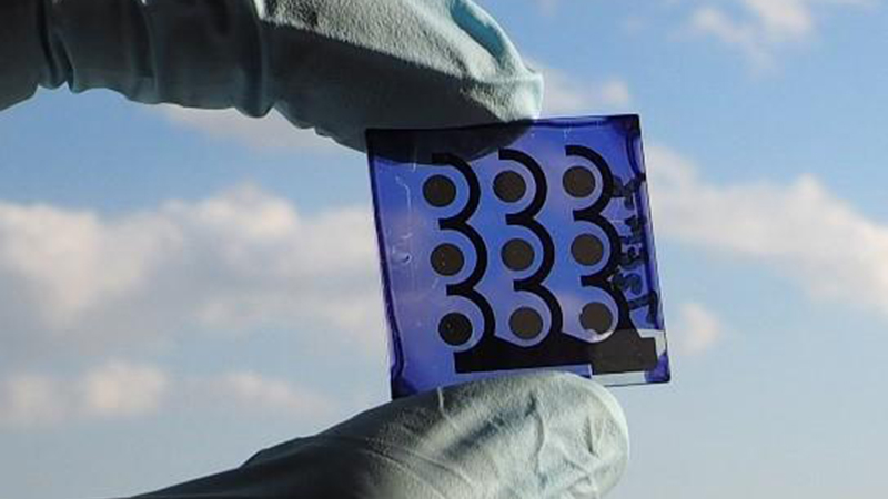 A solar cell device made with the selected polymer (Credit: Osaka University)