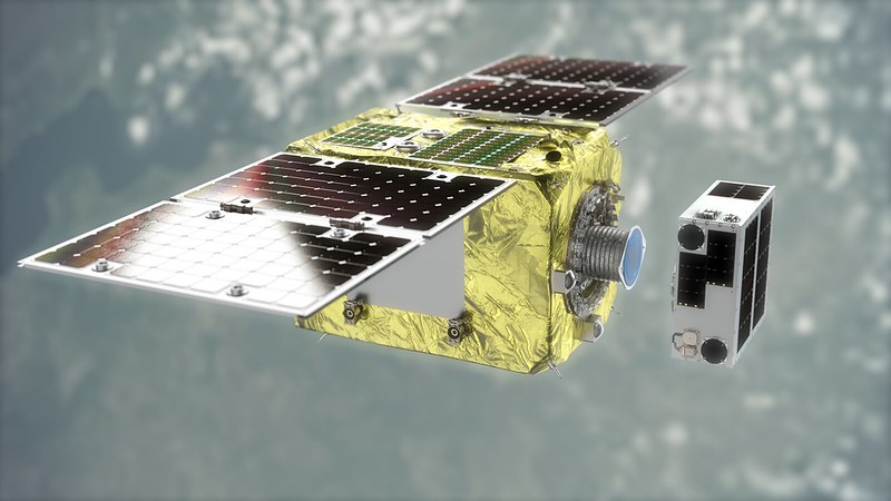 An artist's impression of the earlier Astroscale Elsa-d mission, which successfully demonstrated magnetic capture in orbit (Credit: Astroscale)