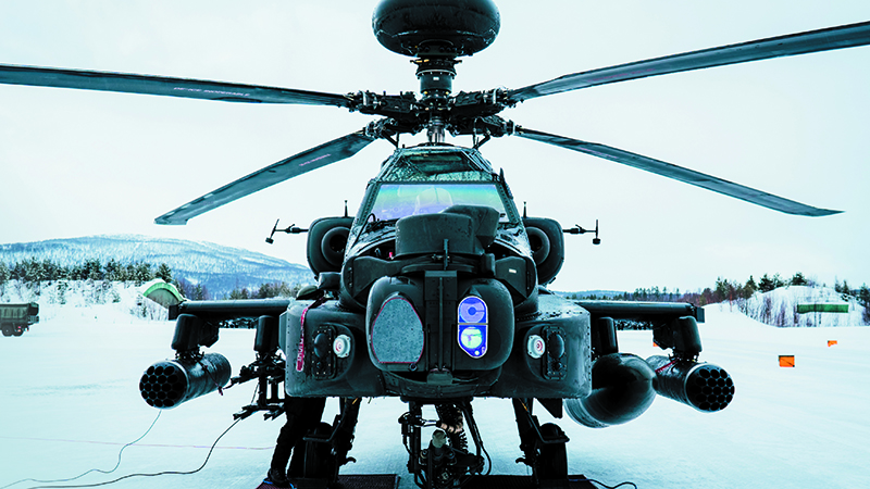 Extreme weather conditions pose a severe test even for sophisticated aircraft like Apache helicopters