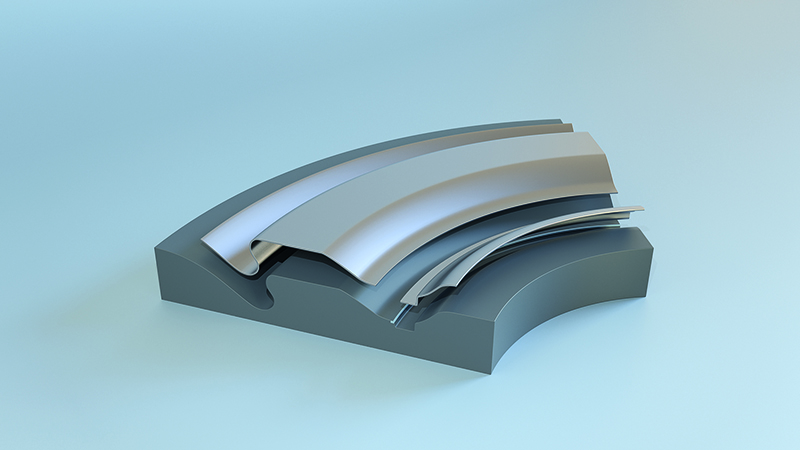 Quintus uses rubber to bend metal, a process that is particularly suited for complex shapes (Credit: Quintus Technologies)
