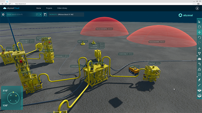 The Abyssal Cloud is used to create a virtual 3D representation of the subsea environment