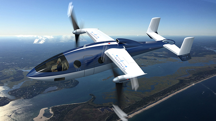 Transcend Air和BRS Aerospace希望Vy 400将成为“历史上最安全的垂直起降飞机”(来源:Transcend Air)