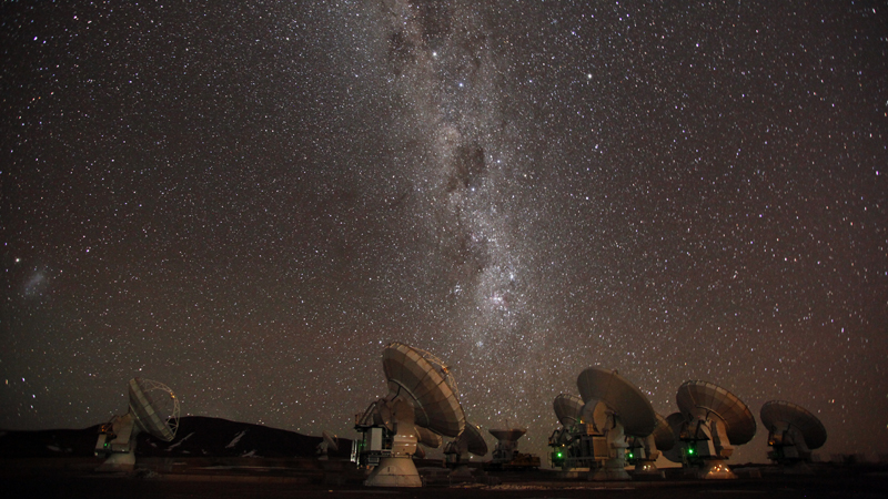 ALMA observatory in Chile is part of the giant telescope (Credit: ALMA (ESO/NAOJ/NRAO), C. Padilla)