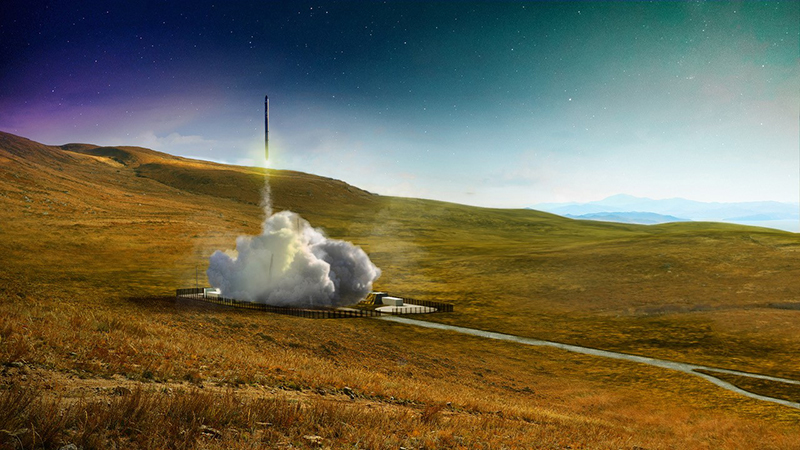 An artist's impression of an Orbex Prime launch from Sutherland Spaceport (Credit: Orbex)