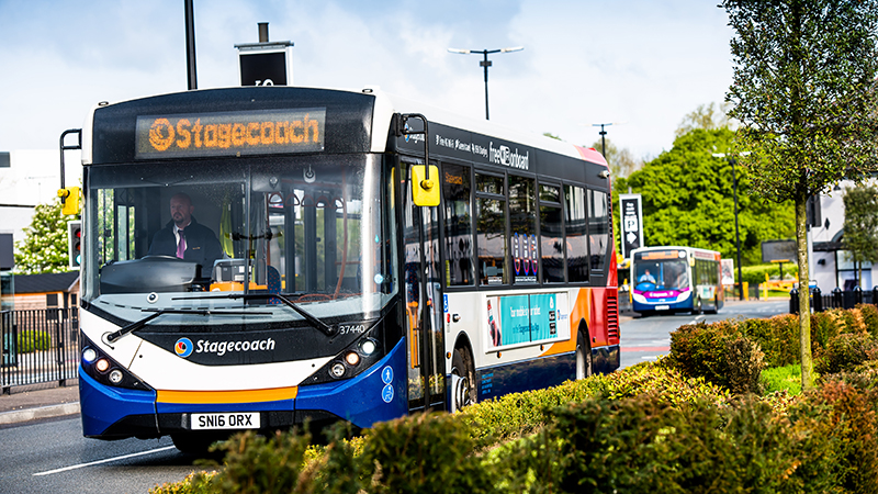 An Enviro200 bus similar to the one being used in the trial (Credit: Stagecoach)
