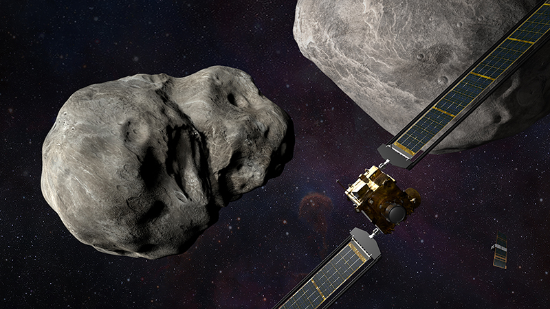 NASA's Dart spacecraft is intended to smash into an asteroid, altering its orbit (Credit: NASA/ Johns Hopkins, APL/ Steve Gribben)