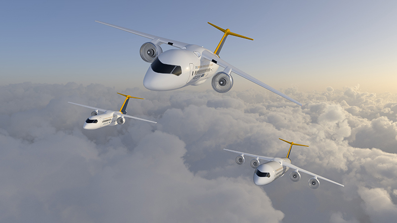 The GKN Aerospace 'hypothetical concept aircraft' that could carry 19, 48 or 96 passengers