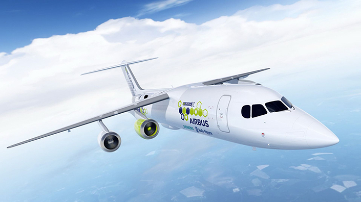 Airbus hopes to develop lighter batteries for use in its E-Fan X demonstrator aircraft (Credit: Airbus)