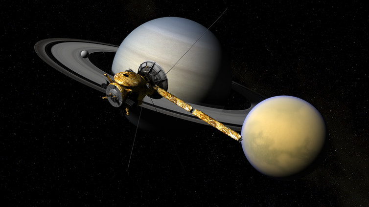  Cassini in front of The Lord of the Rings. (Credit: NASA) 