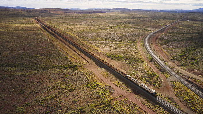 Fortescue trains can be 2.8km long, with multiple locomotives hauling up to 34,400 tonnes of ore. WAE aims to replace diesel fuel with energy regeneration technology