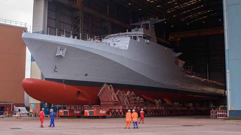 BAE Systems Moves New Warship Across The Clyde