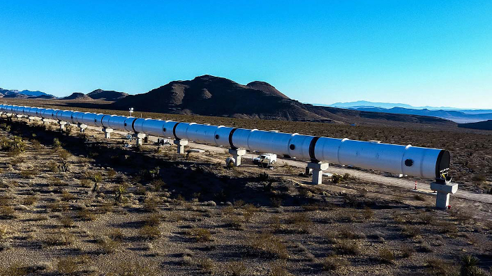 Investment is streaming into projects like the Hyperloop (Credit: Virgin Hyperloop One)