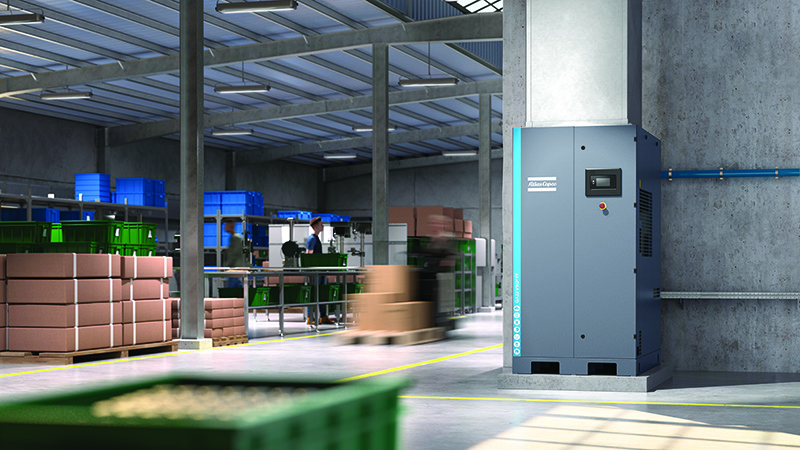 The third generation of Atlas Copco variable speed drive compressors significantly reduces energy consumption by adjusting motor speed to the fluctuations in compressed air demand