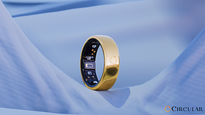 The Circular Ring 2 has an array of sensors against the skin