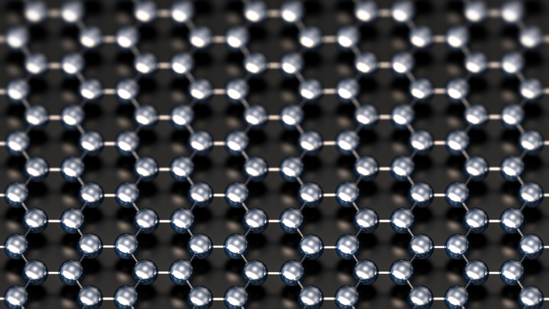 Artist's impression of a sheet of graphene (Credit: iStock)