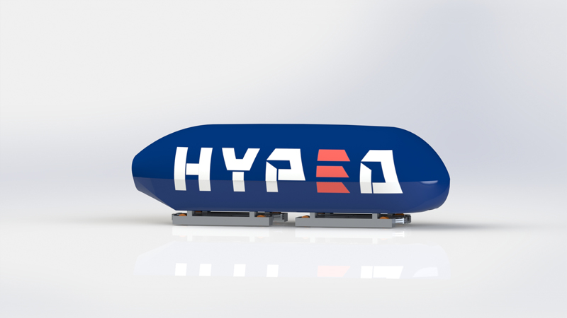 How the HypED Hyperloop pod could look (Credit: HypED)