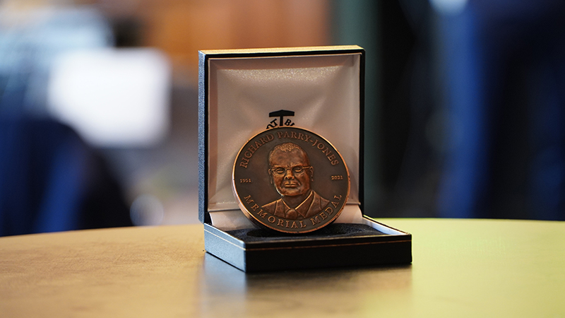 The new IMechE medal, as seen at the launch event on Friday 
