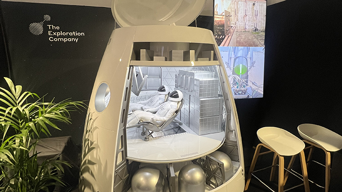The cut-away model, as seen at the Paris Air Show 2025