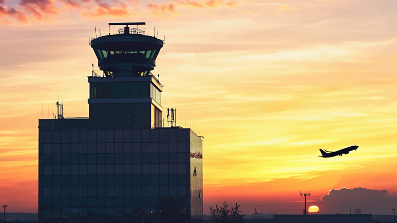 Stock image. The Cranfield University digital tower will give a panoramic view of the airfield, letting operators magnify images (Credit: iStock)