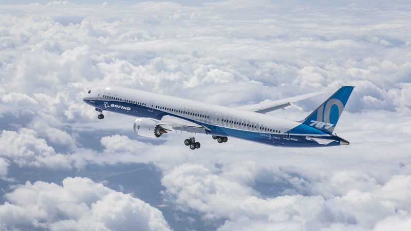 The new 787-10 Dreamliner (Credit: Boeing)