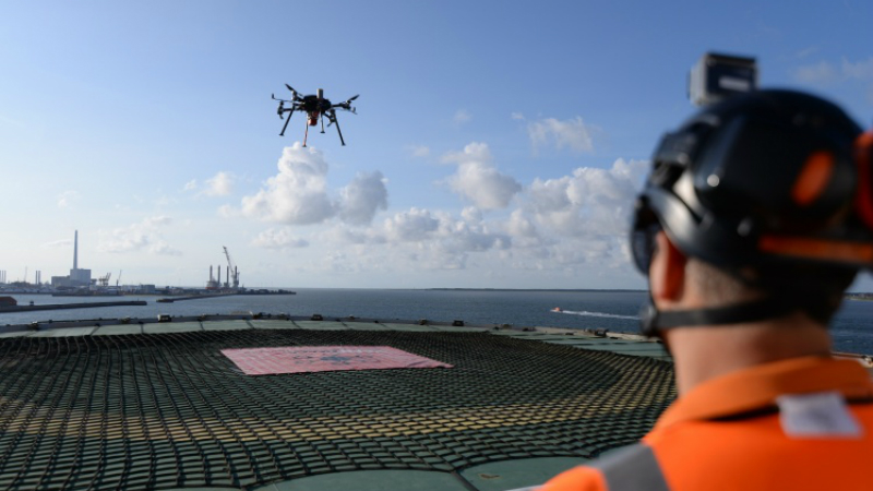 A Lidar-equipped Texo Drone carries out an inspection (Credit: Texo Drone)