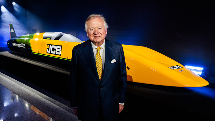 Lord Bamford with the Hydromax