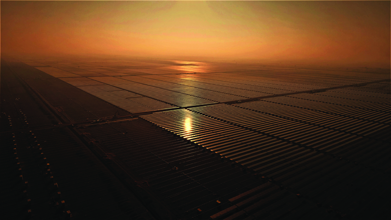 The MBR solar plant in Dubai (Credit: DEWA)