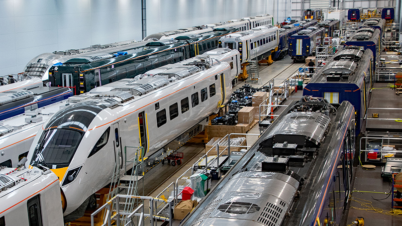 New trains for Great Western and Scotland at Hitachi's new Newton Aycliffe plant