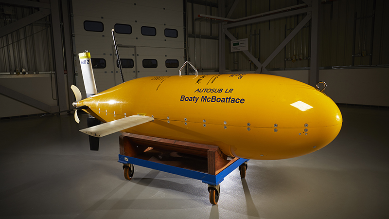 The world-famous Boaty McBoatface autonomous underwater vehicle