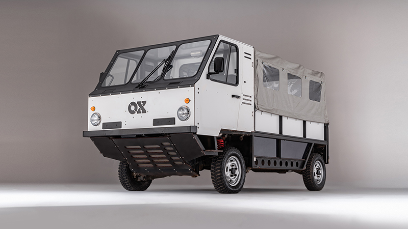 The zero-emission Ox truck is designed to provide an affordable transport option in emerging markets and rural areas (Credit: OX)