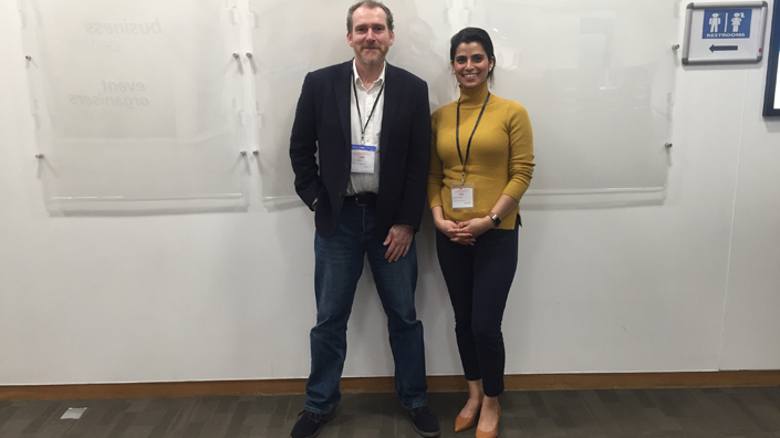 Mike Lawton and Shefali Sharma of Oxford Space Systems 