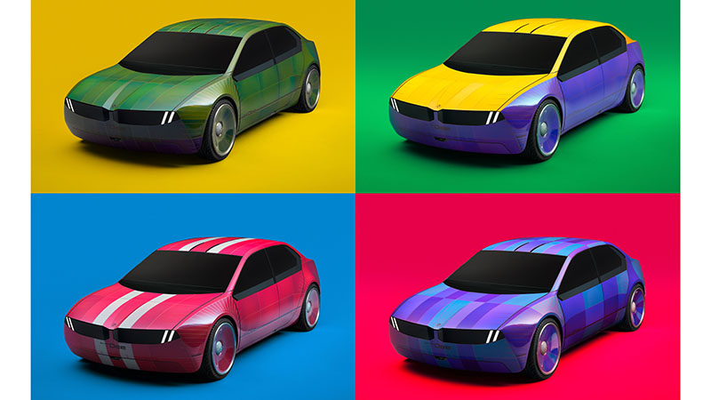 Promotional images show a dazzling array of technicolour styles, from the tastefully muted to the psychedelic (Credit: BMW)