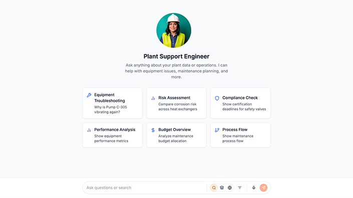 Plant-Support Engineer The IntuigenceAI interface