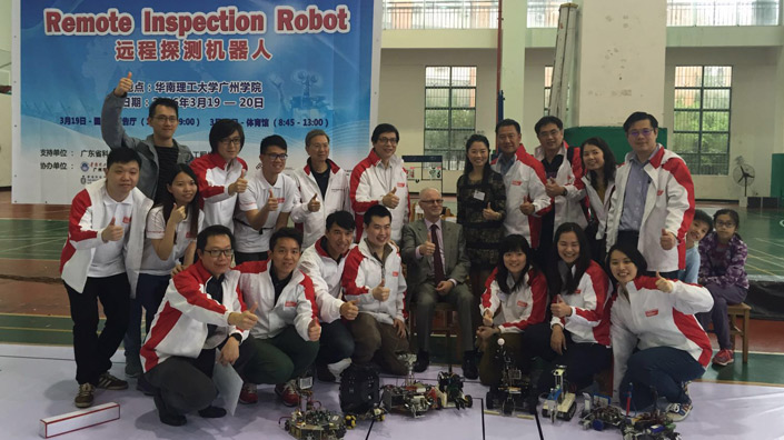 Students at South China University of Technology who participated in the Great China Design Competition 2016