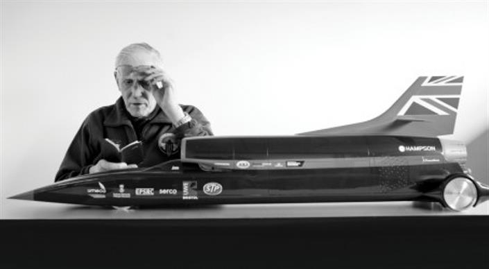 Ron Ayers MBE, the chief aerodynamicist of both Bloodhound and Thrust SSC