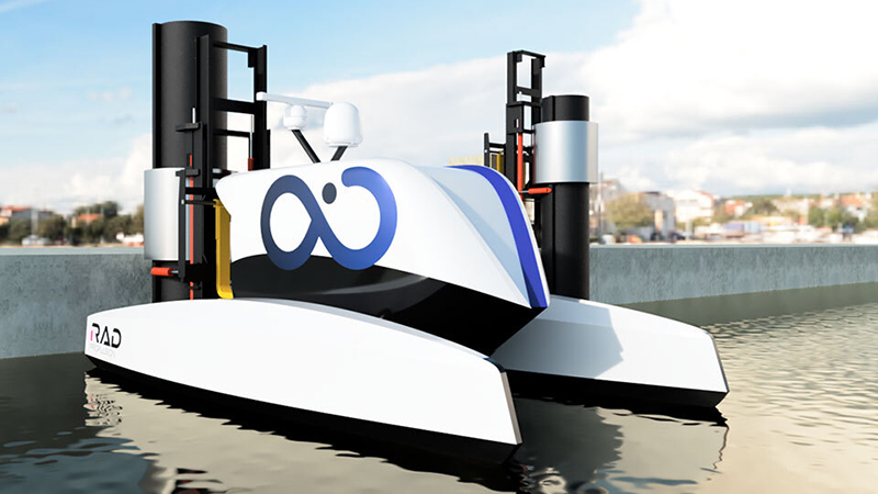 The autonomous delivery boat from RAD Propulsion