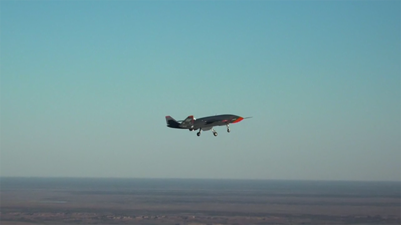 The Boeing Loyal Wingman takes flight in South Australia (Credit: Boeing)