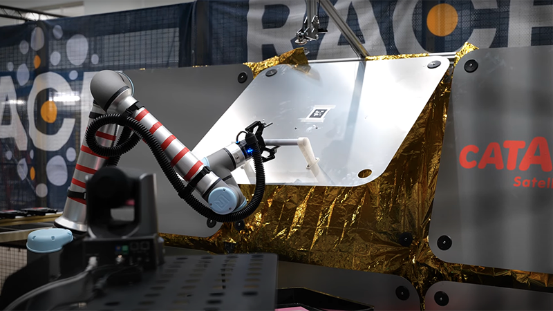The robotic technology could help tackle the growing challenge of space debris (Credit: UKAEAofficial YouTube channel)