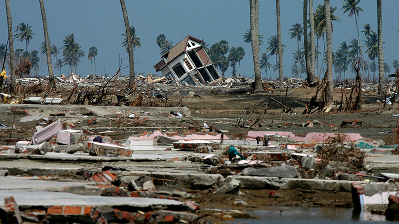 The work could eventually be useful for early tsunami warnings. Banda Aceh in Indonesia was destroyed by the Boxing Day tsunami (Credit: Shutterstock)