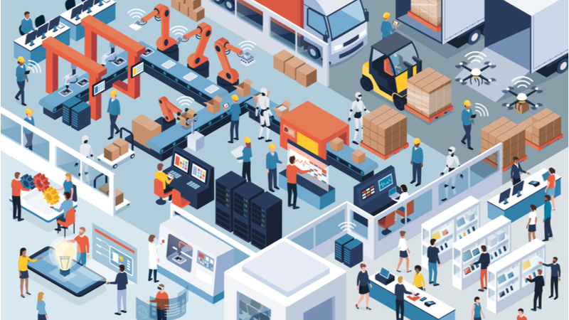 More than half of industrial organisations believe the number of cyberattacks on smart factories is likely to increase in 2022 (Credit: Shutterstock)