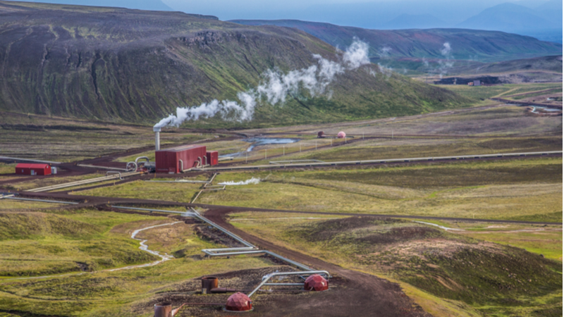 A geothermal energy plant in Iceland. The report from REA and Arup claims deep geothermal heat energy could revolutionise energy use in the UK (Credit: Shutterstock)