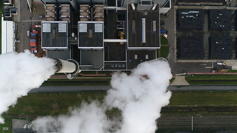 Stock image of a coal-fired power station from the air. Carbon capture could make an important contribution to tackling carbon emissions (Credit: Shutterstock)