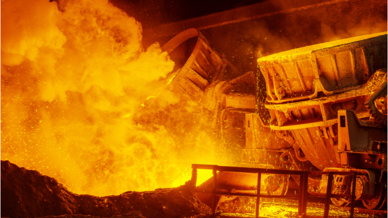 Iron and steelmaking are thought to be the single largest source of industrial pollution, with up to 9% of all direct emissions from fossil fuels (Credit: Shutterstock)