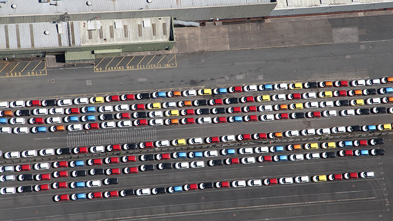 New cars leave the factory (Credit: Shutterstock)