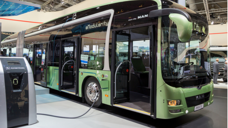 An electric bus in Germany (Credit: Shutterstock)